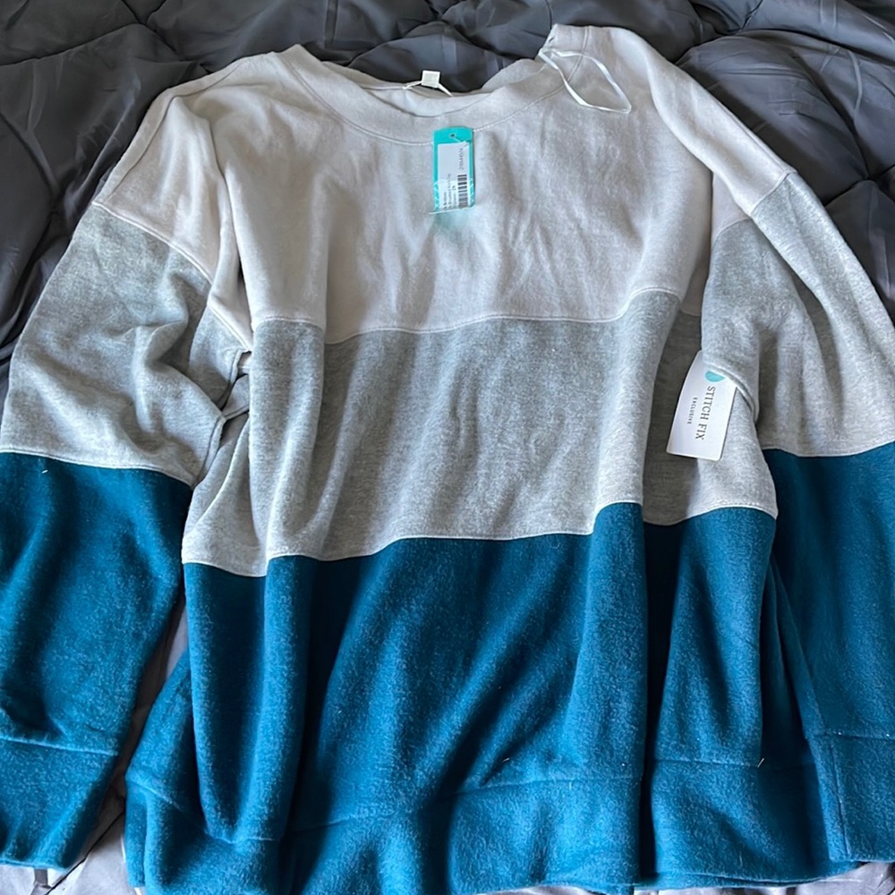 Nwt color block nine Britton sweater